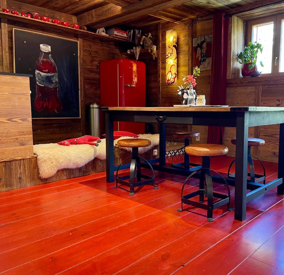 Chalet à Megève-Vauvray - Appartements tout confort, vue Mont Blanc Demi-Quartier Exterior foto