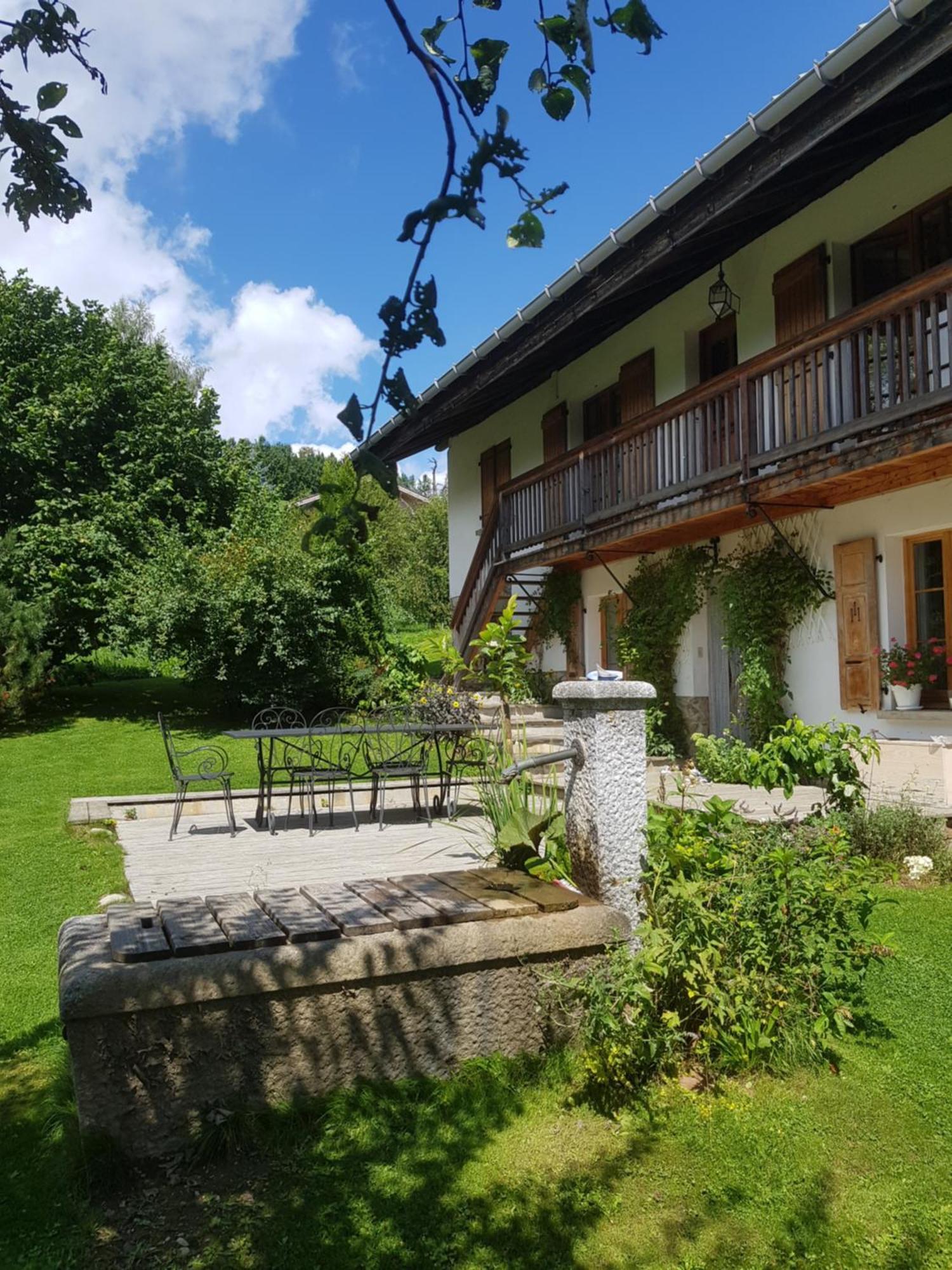 Chalet à Megève-Vauvray - Appartements tout confort, vue Mont Blanc Demi-Quartier Exterior foto