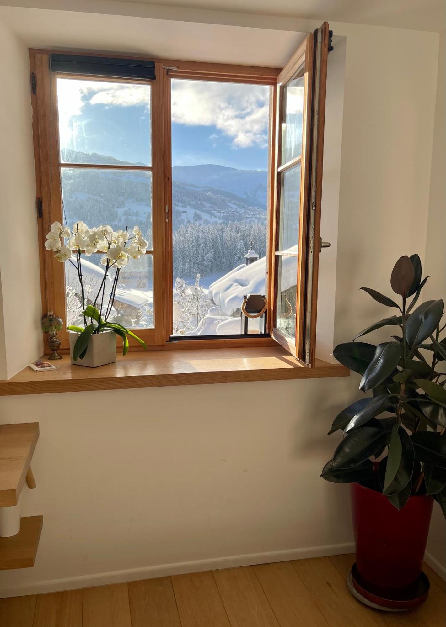 Chalet à Megève-Vauvray - Appartements tout confort, vue Mont Blanc Demi-Quartier Exterior foto