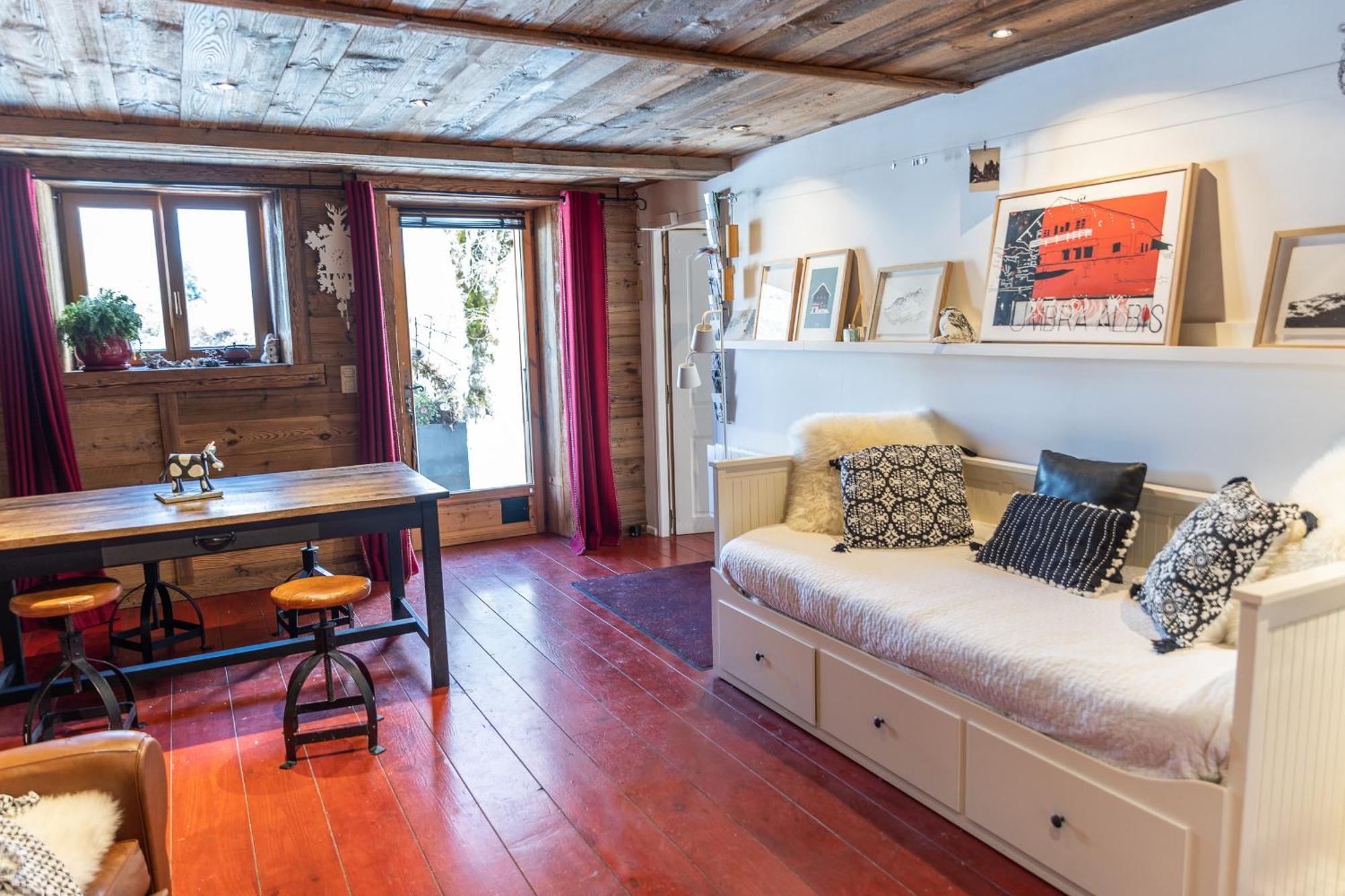 Chalet à Megève-Vauvray - Appartements tout confort, vue Mont Blanc Demi-Quartier Exterior foto